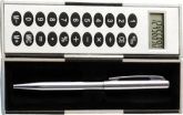 Calculadora Mágica - Estojo caneta em metal e uma calculador