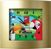 Social - Relógio de parede em plástico colorido ou metalizad